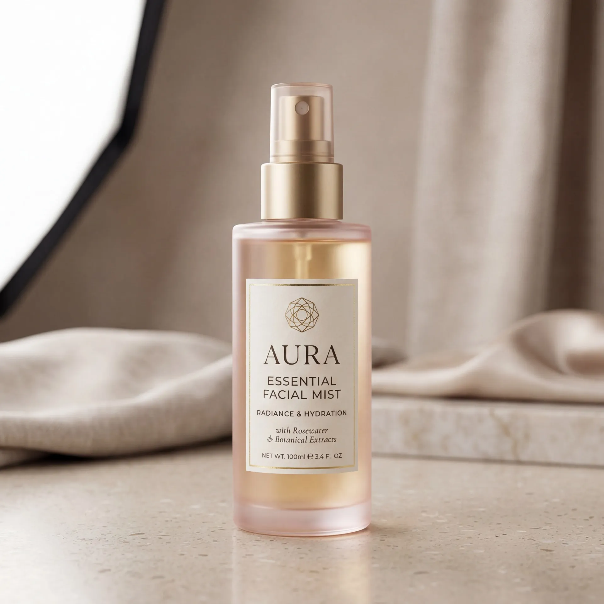 KI-Produktvisual eines Beauty-Sprays