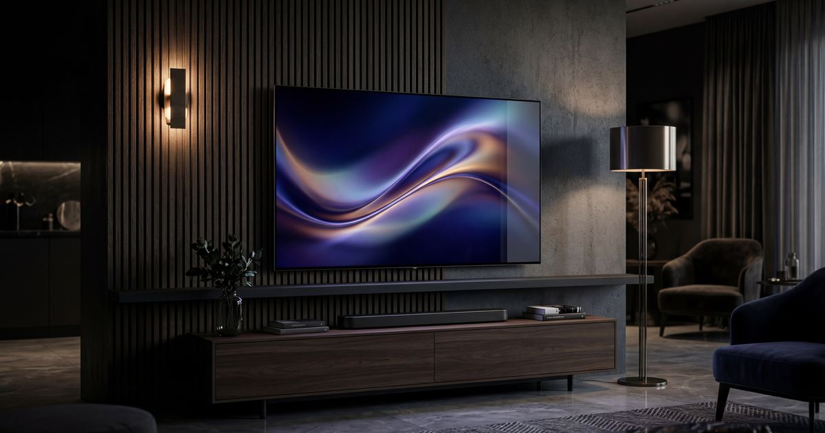Smart TV mit regionaler Werbung im Wohnzimmer